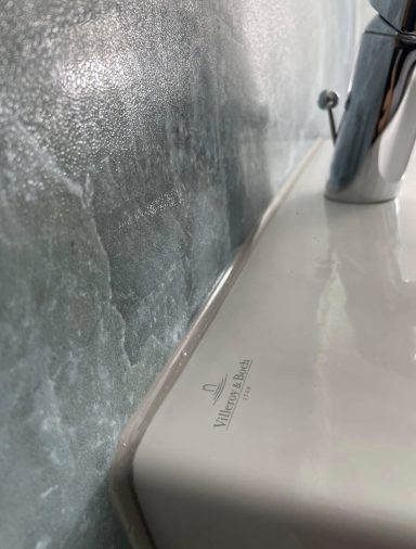 Waschtisch neu Siilikonfuge - Fugenmonk Eschwege Neu Verfugung an einem Waschtisch