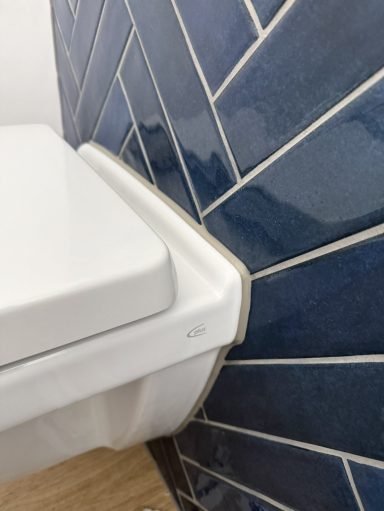 Anschlussfuge Toilette Wandanschluss Toilette
